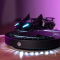 Magnetic Floating Diecast Car 1 36 Scale LED Lights Premium Qme black