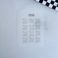 2026 Durable Transparent PP Frosted Material A5 A6 Loose Leaf 6 Holes Qme A2