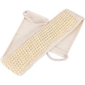 Exfoliating Back Strap Baths Shower Body Scrubber Brush Personal Qme Beige
