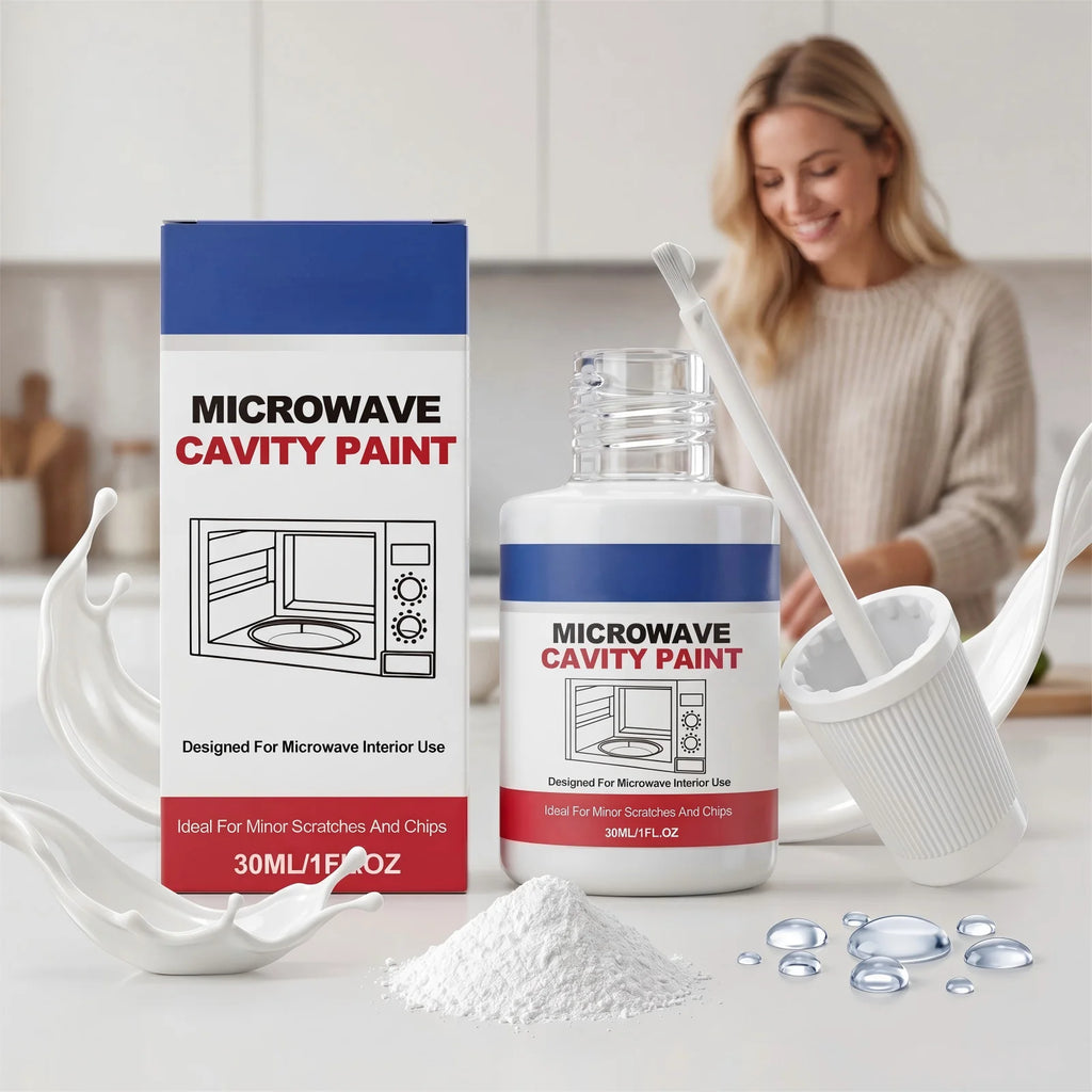 30ml Microwave Oven Cavity Special Paint Appliance Repair Touchup High Gloss Microwave Coating For Repairing Minor Scratches Qme white