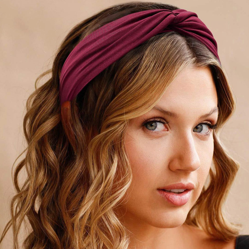 Unisex High Elastic Running Fitness Headband for Sports Yoga Solid Sweatproof Elastic Cotton Headscarf Wash Face Shower Supplies Qme