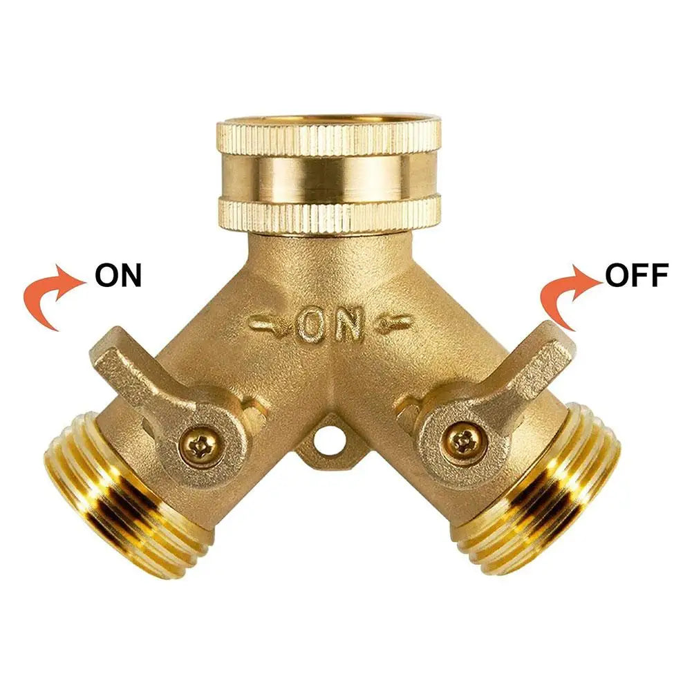 Brass Faucet Tap Connector Mixer Hose Adaptor Quick Connecter 3/4 Copper Hose Coupling Adapter Garden Watering Fittings Tool Qme