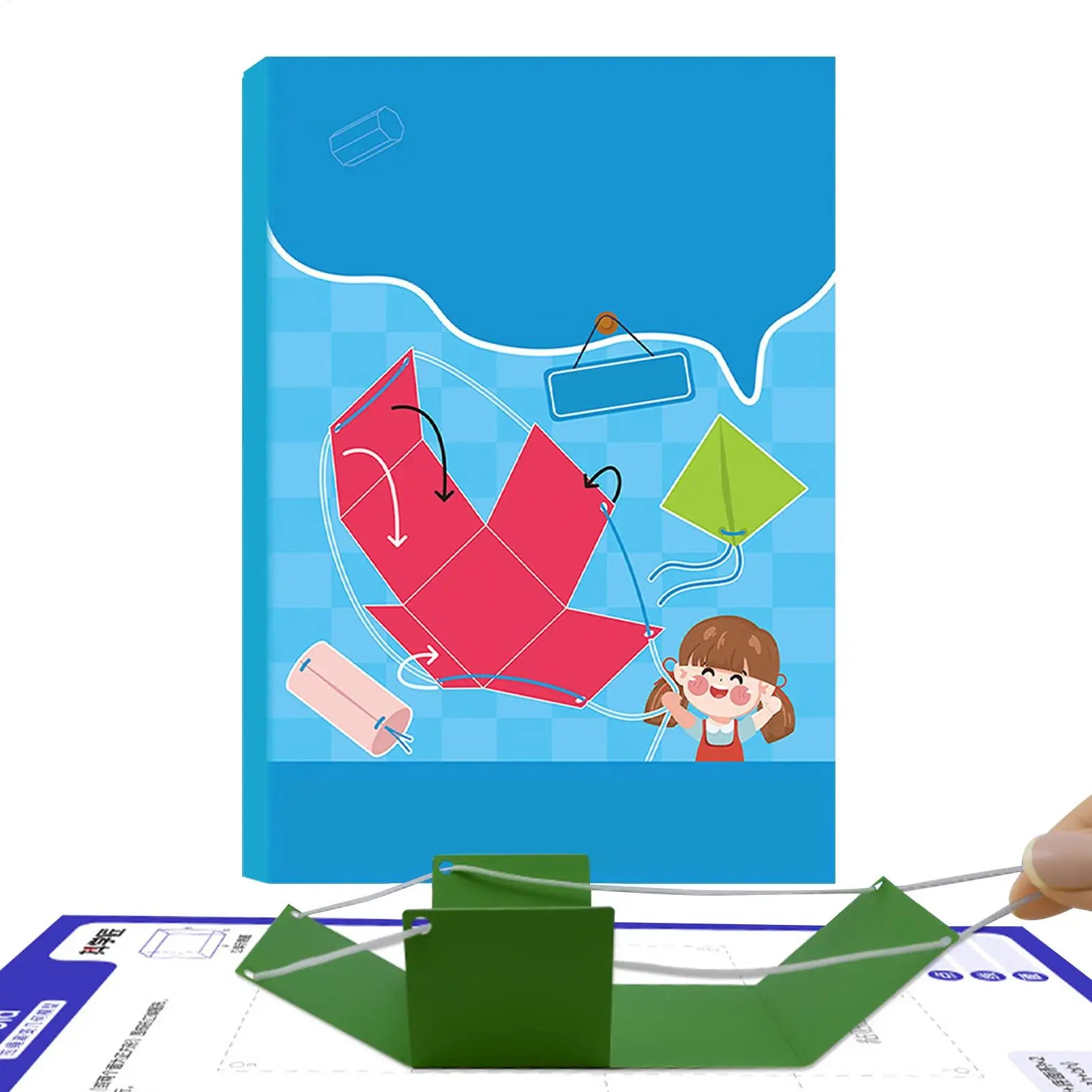 Geometry Learning Aids 3D Geometry Learning Book with Pull String Educational Space Thinking Training Game for Kids Girls Boys Qme