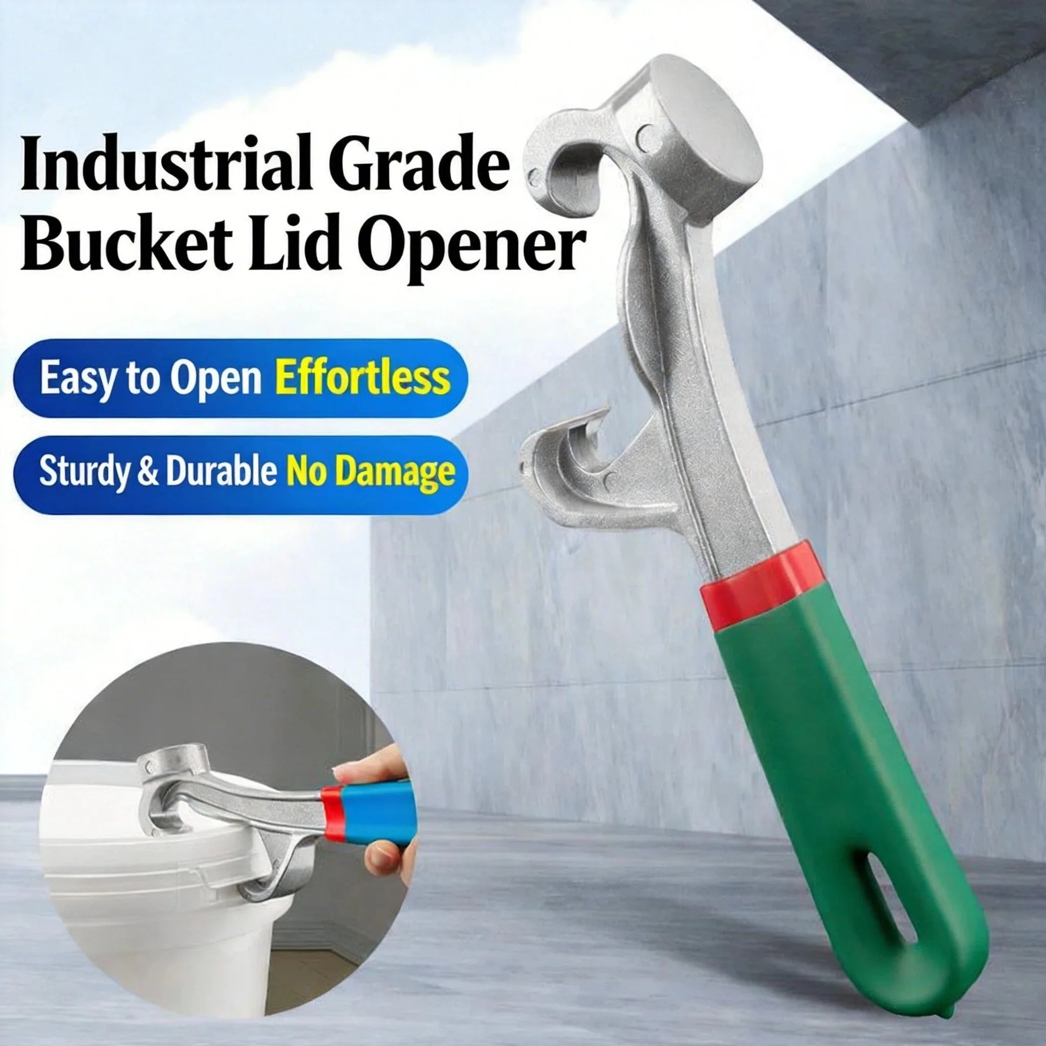 Multi Functional Paint Bucket Lid Wrench Opener Lndustrial Grade Qme