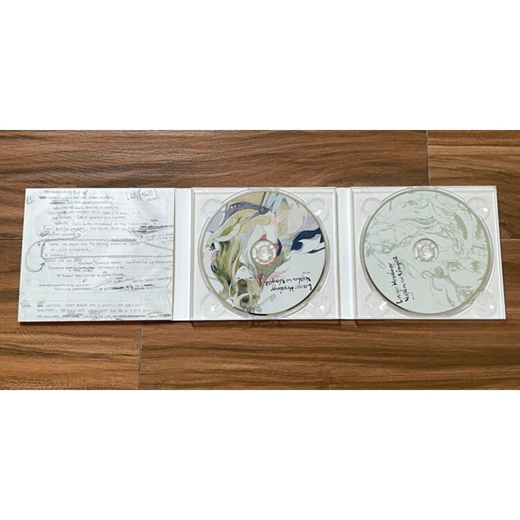 Jazz-Hip Hop Ambient Music Album Featuring Mellow Style Tracks, with Hand-Painted Art Cover Design Evoking A Relaxing Experience Qme