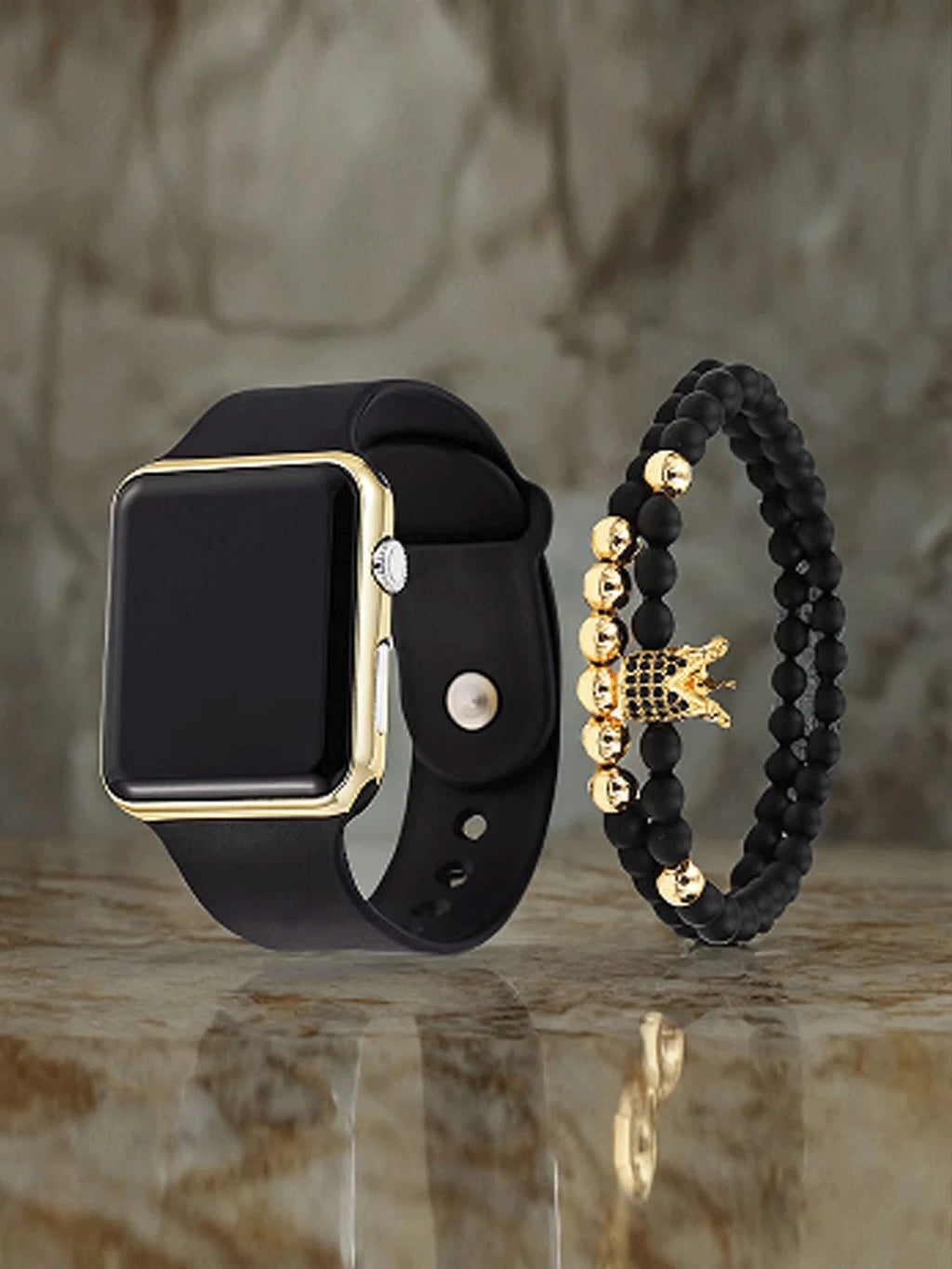 3-piece exquisite and versatile women's watch set, fashionable quartz watch, casual steel strip watch, women's watch set Qme