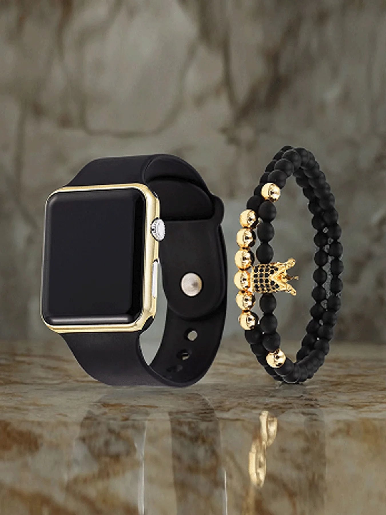 3-piece exquisite and versatile women's watch set, fashionable quartz watch, casual steel strip watch, women's watch set Qme