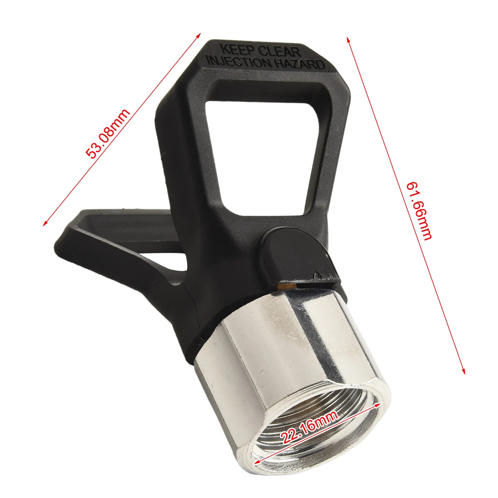 Airless Sprayer Nozzle Connector Thread Size G7/8-14 Airless Paint Sprayer Tip Guard Nozzle Holde Spraying Machine Nozzle Qme