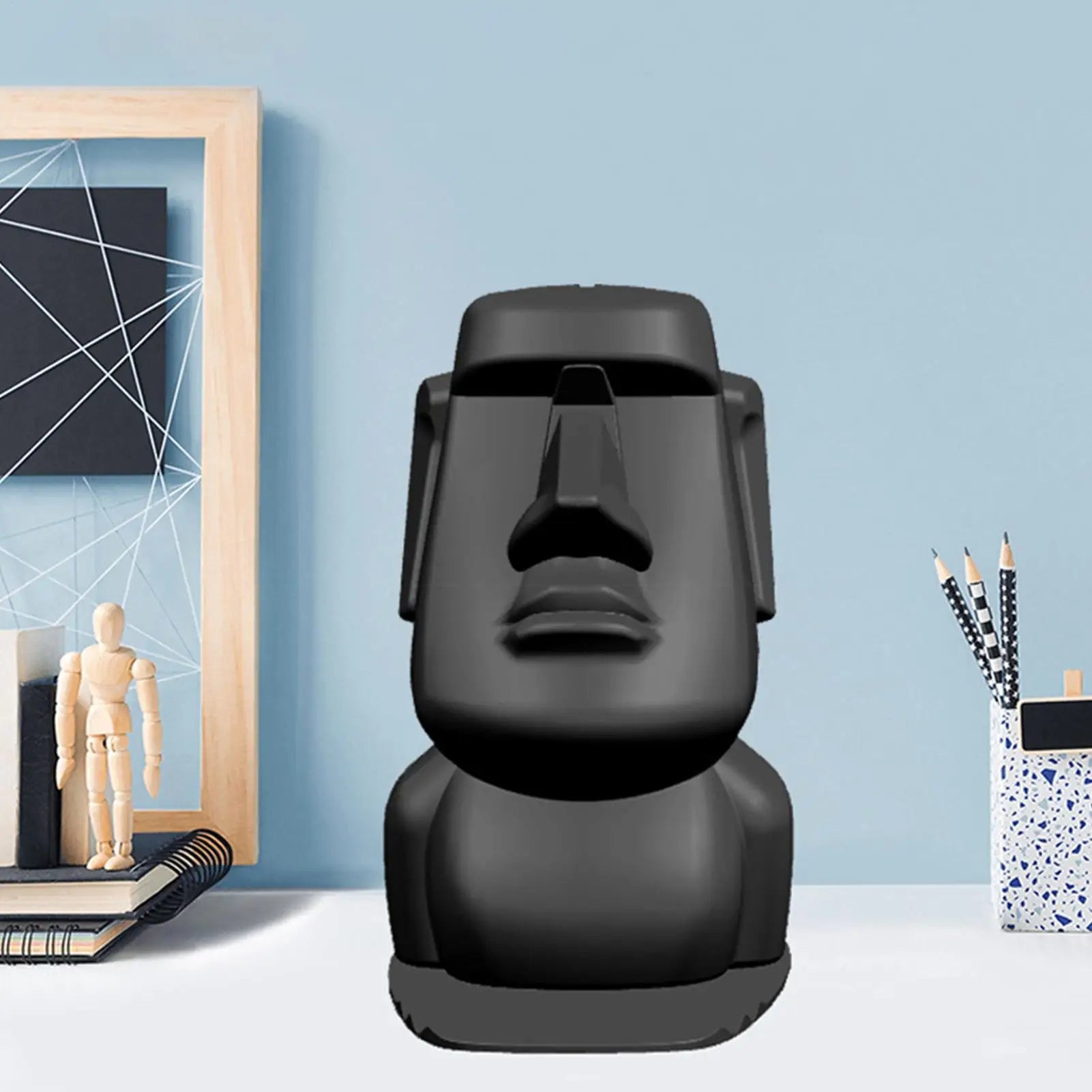 Eyeglasses Face Display Stand Easter Island Head Eyeglass Holder Home Qme