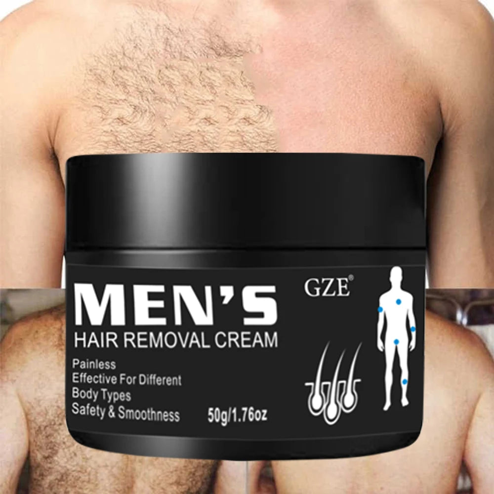 GZE Smoothing Hair Removal Cream For Men Private Part Legs Underarm Armpit Chest, Men's Whole Body Hair Remove Cream Qme