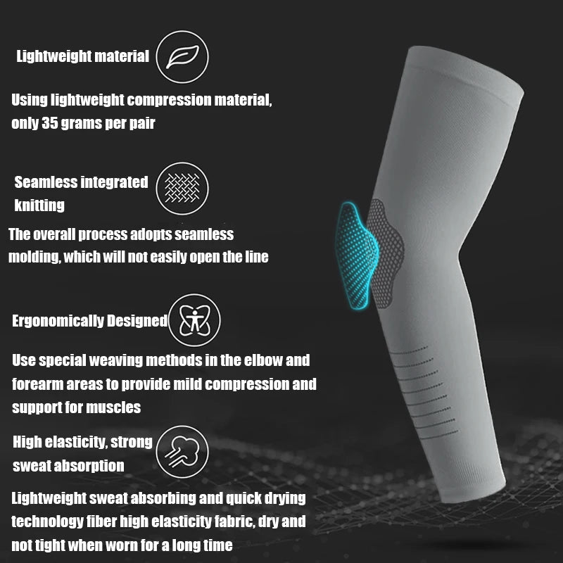 Ice Sleeves Men's Sun Protection UV Long Loose Summer Sports Cycling Qme