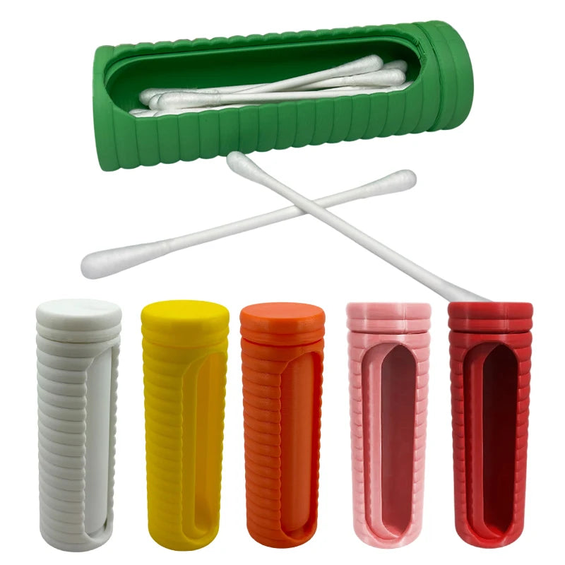 Small Storage Box Portable Cotton Swabs Toothpicks Craft Supplies Qme