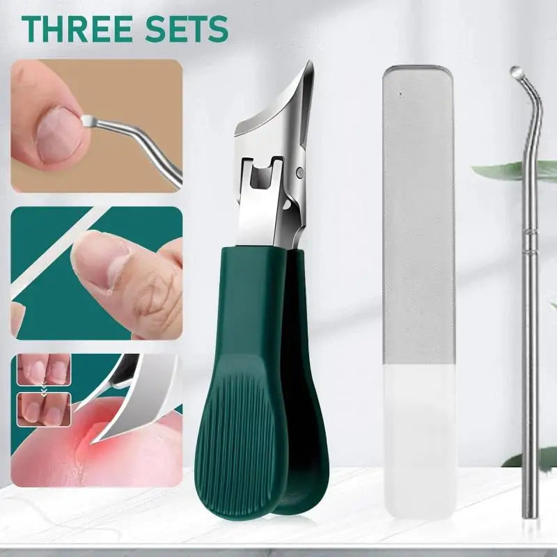 1 Large Opening Nail Clipper Slanted Tip High-end Anti Splash Single Qme