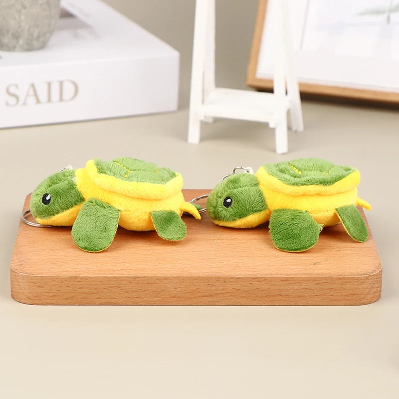 Cute Turtle Doll Stuffed Cartoon Soft Plush Toy Keychain Bag Pendant Qme