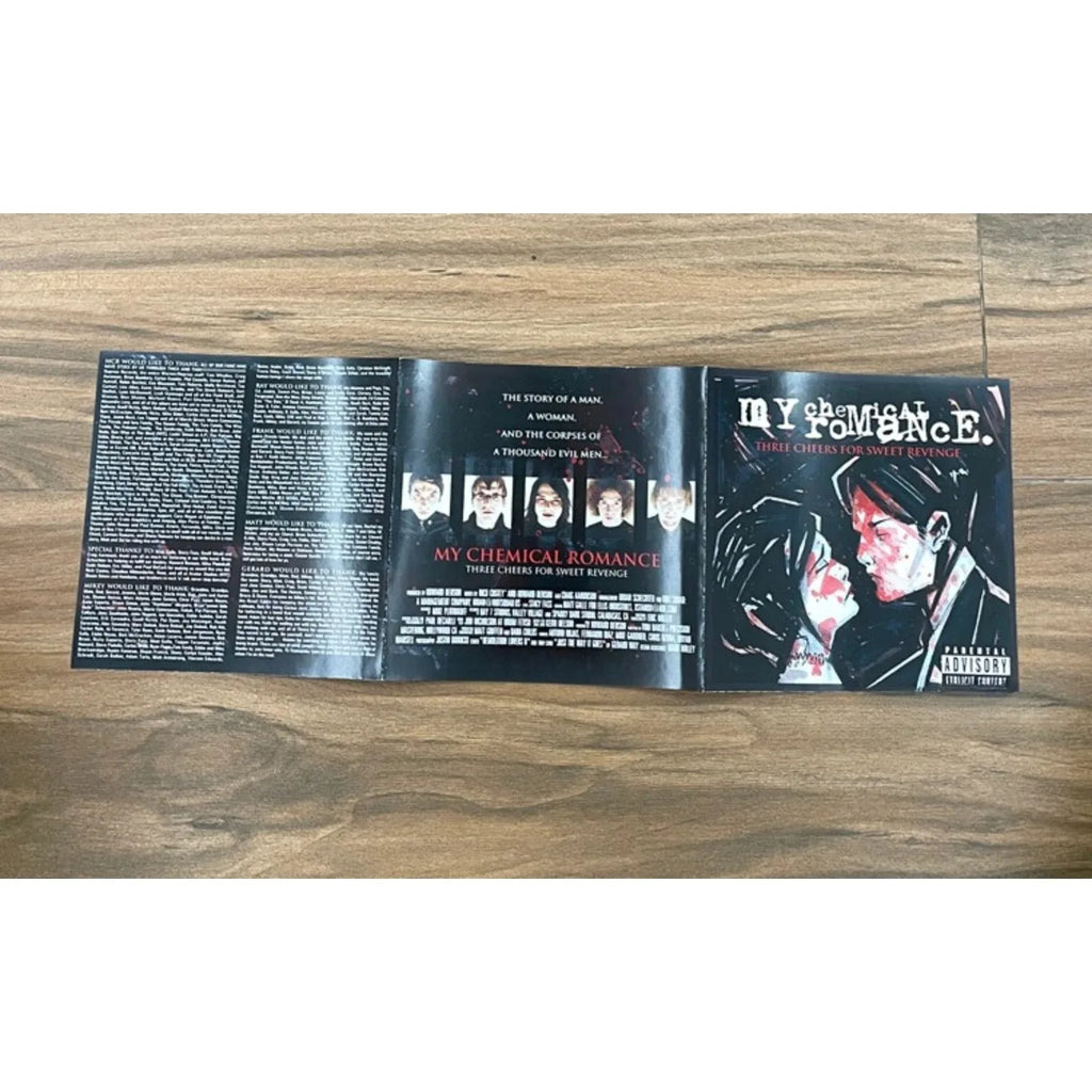 Emo Alternative Rock Band CD Album, Black & Red Graphic Illustration Cover Style, Melodic Punk Tracks for Music Collectors Qme
