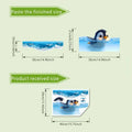 Creative Self-adhesive Cute Penguin Toilet Stickers Waterproof Bathroom Decals Decoration Qme 1pc