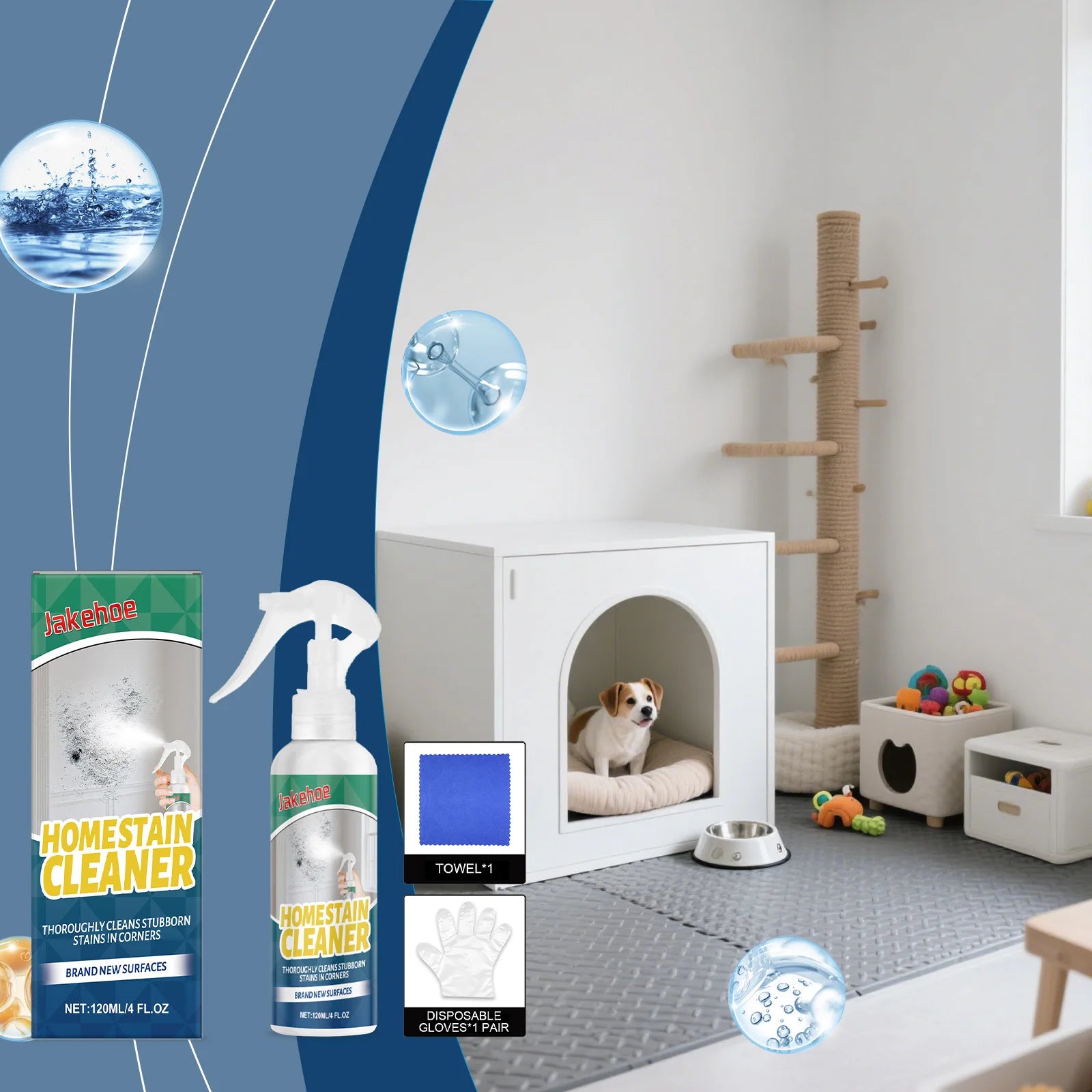 Stubborn Stains Cleaner for Kitchen Powerful Remove Oil Stains Limescale Eliminate Odors No Residue Multipurpose Descaler Spray Qme