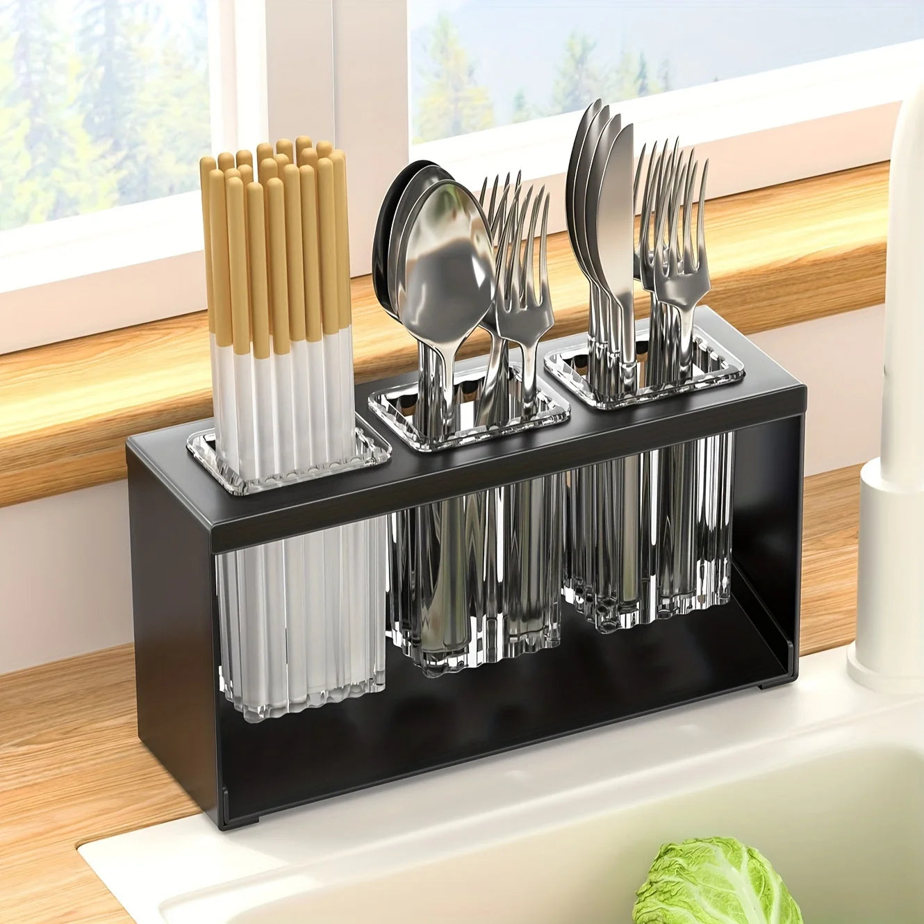 Fashionable multi-functional bathroom storage device with drainage function - electric toothbrush and toothpaste holder Qme grey
