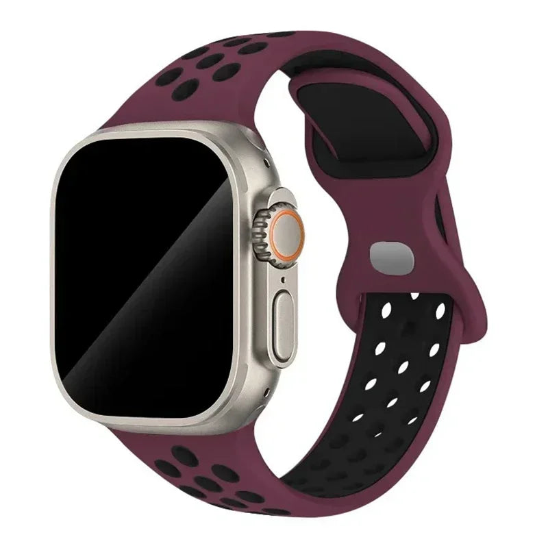 Silicone Strap Apple Watch Band Ultra 2 Sport Bracelet Iwatch Series