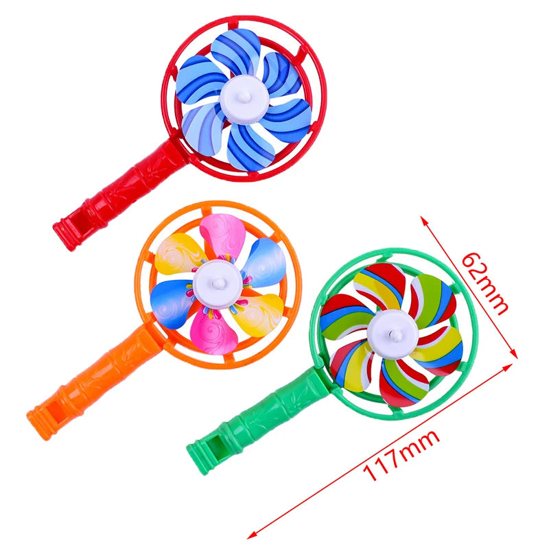 ^5Pcs Cute Whistle Windmill Noise Maker Bulk Toys for Kids Birthday Party Favors Pinata Stuffing Baby Boys Girls Carnival Prizes Qme 5pcs