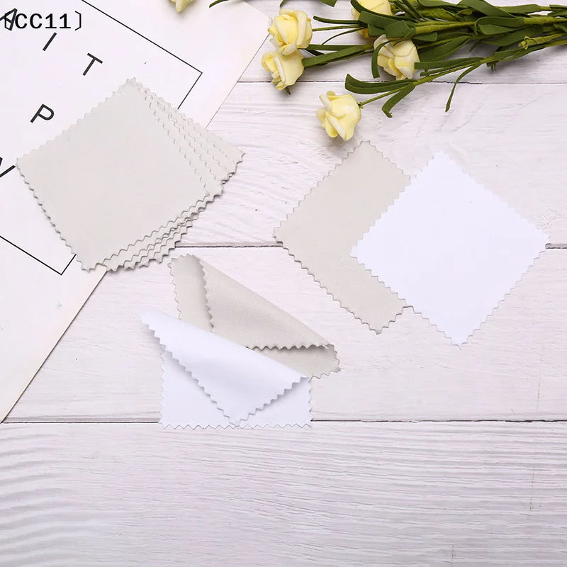 Silver Polishing Cloth Cleaner Jewelry Cleaning Anti-tarnish ToolCC11 Qme