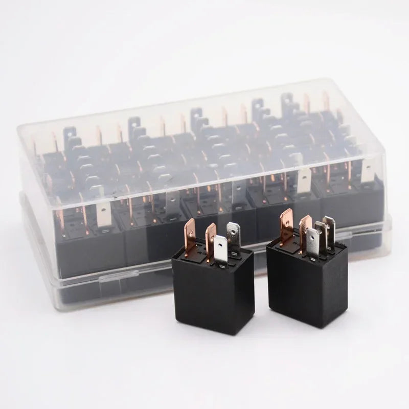 1pcs DC 12V 24V 40A Rated Current 1NO 1NC SPDT 4/5 Pins Car Automotive Alarm Relay Qme