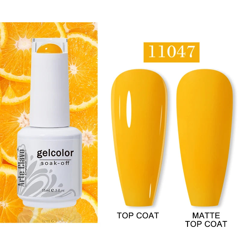 Arte Clavo Autumn Nail Gel Polish Caramel Winter Soak Off UV LED Art