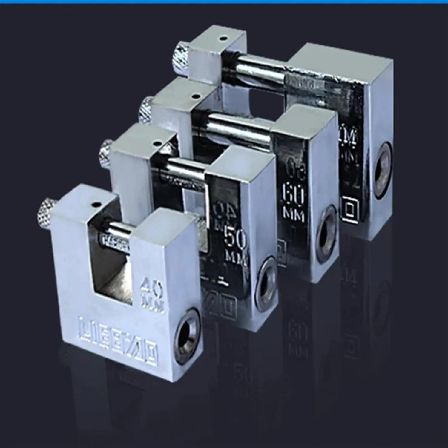 Heavy Duty Cross-Beam Padlock Anti-Cut Anti-Pick Steel Lock with 3 Keys for Warehouse Gate Door Truck Container Security Qme