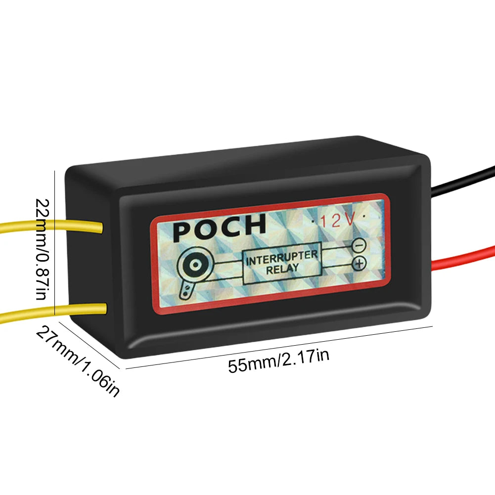 12V Horn Auto Speaker Signal Relay Horn Relay Electric Snail Horn Relay for Making Horn Sound Disconnect Breaker Qme