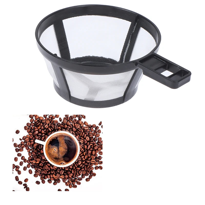 1x Reusable Coffee Filter Basket Cup Style Coffee Machine Strainer Mesh. Qme