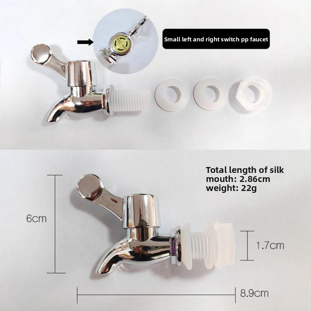 1/3/5pcs 17mm Plastic Tap With Filter Wine Valve Dispenser Faucet For Wine Bottle Jar Barrel Water Tank Liquid Outlet Accessory Qme