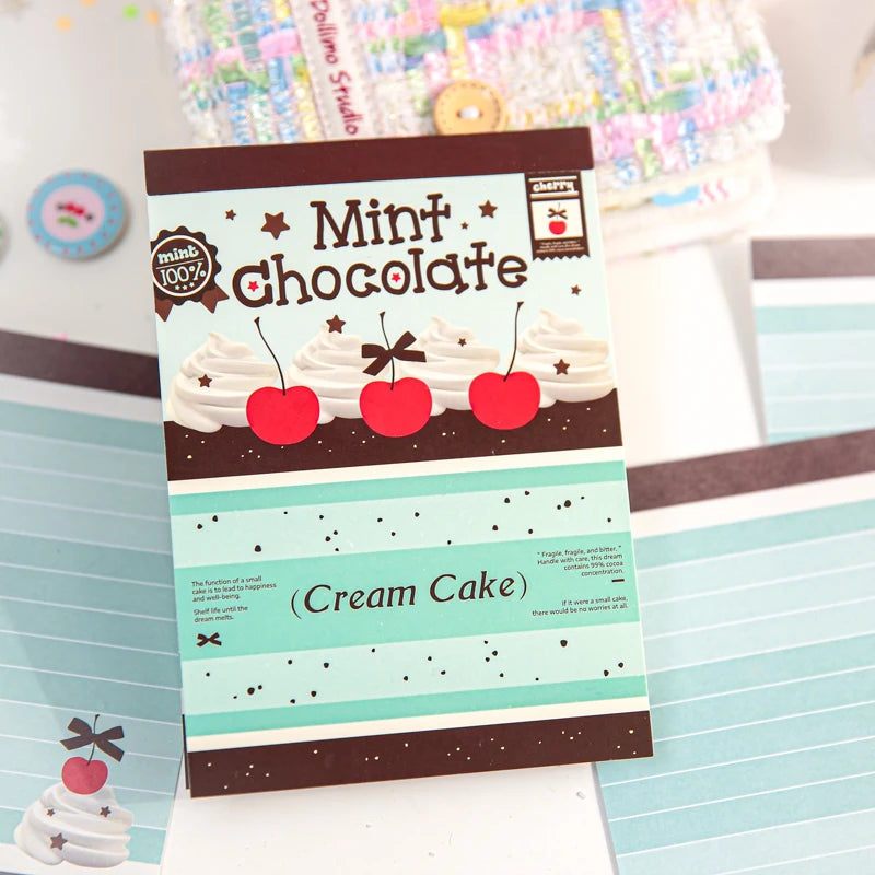 80 Sheets Cute Japanese Old-fashioned Style Memo Pads Message Paper Journal DIY Base Material Notepad School Office Stationery Qme C