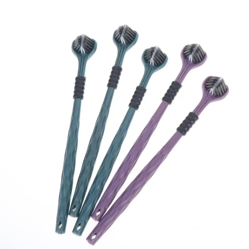 Three Sided U Shape Toothbrush BPA Safe Material Toddlers Daily Oral Qme