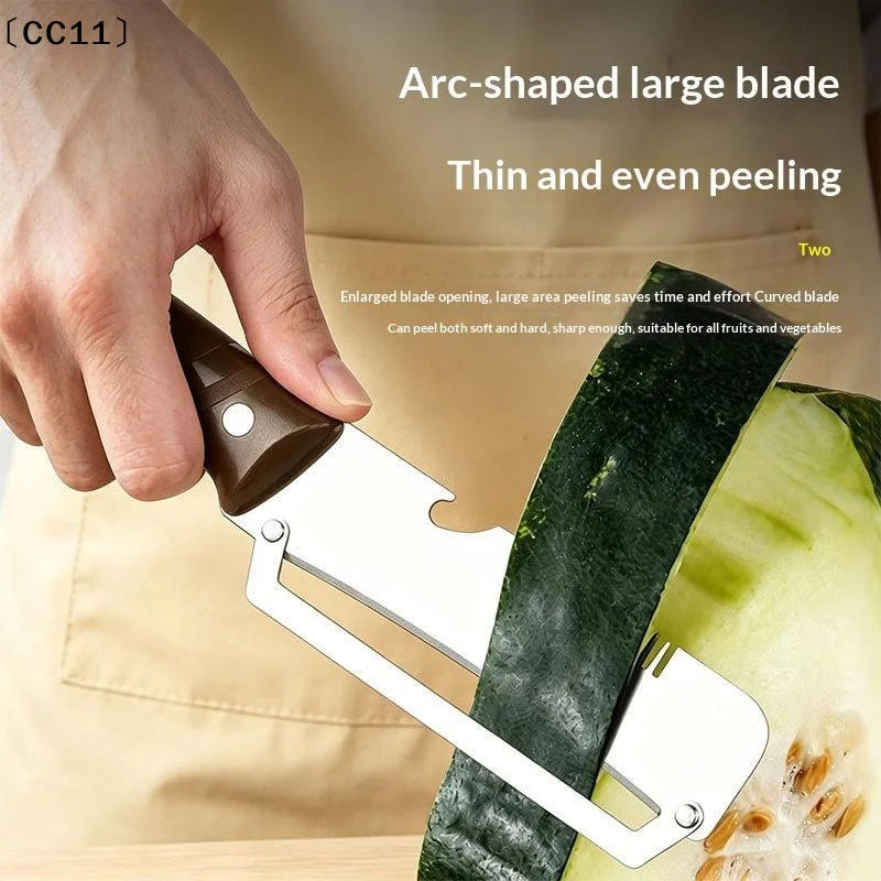 Stainless Steel Multifunctional Fruit Vegetable Peeler Blade Non Slip Qme
