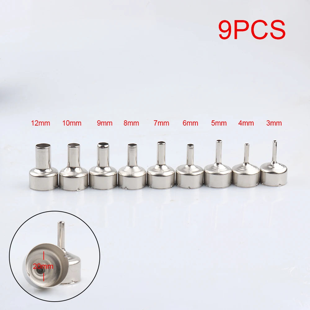 Welding Nozzle Air Gun Stainless Steel Different Sizes Nozzles 8858 Qme