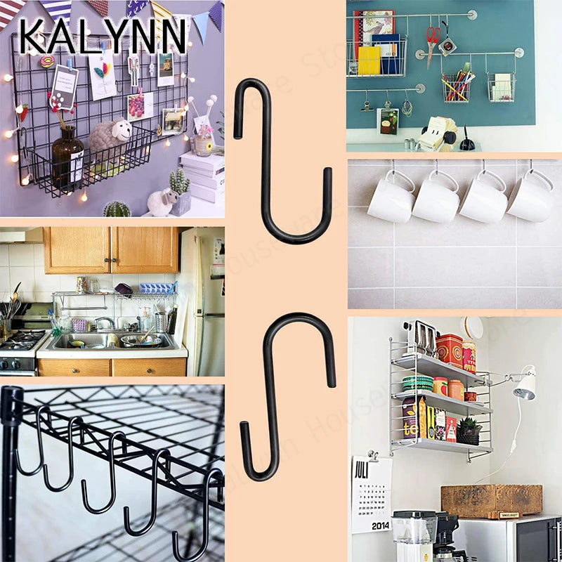 S-shape Hooks Kitchen Bathroom Stainless Steel Multifunctional Qme