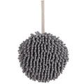 Quick Dry Soft Absorbent Microfiber Towels Hanging Chenille Hand Qme GRAY