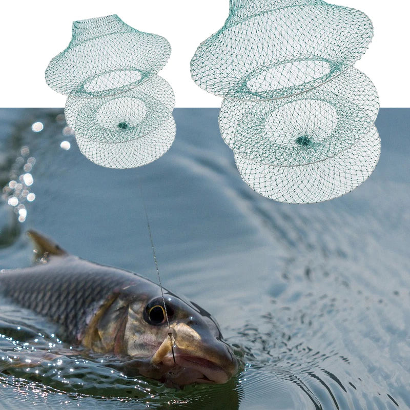 Fishing Net 3 4 5 6 Layers Folding Telescoping Quick-drying Nylon Qme