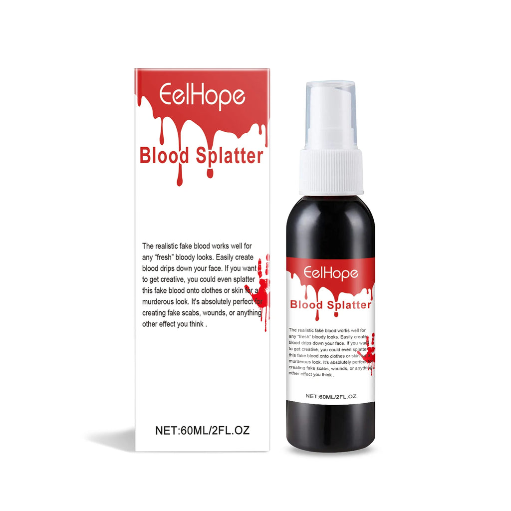60ML 2026 Halloween Plasma Spray Blood Makeup Props Atmosphere Simulation Props Masquerade Props Make Up Festival Fake Blood Qme 60 ml