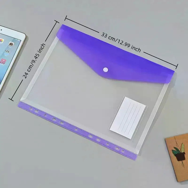 6 12 Packs A4 Binder Pocket Organizer Folders Expandable Plastic Qme