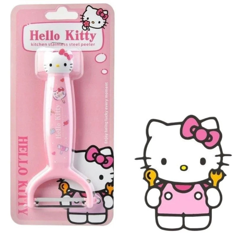 Hello Kitty New Japanese-Style Cute Peeler Stainless Steel Cartoon Peeler Kitchen Peeling Tool Qme