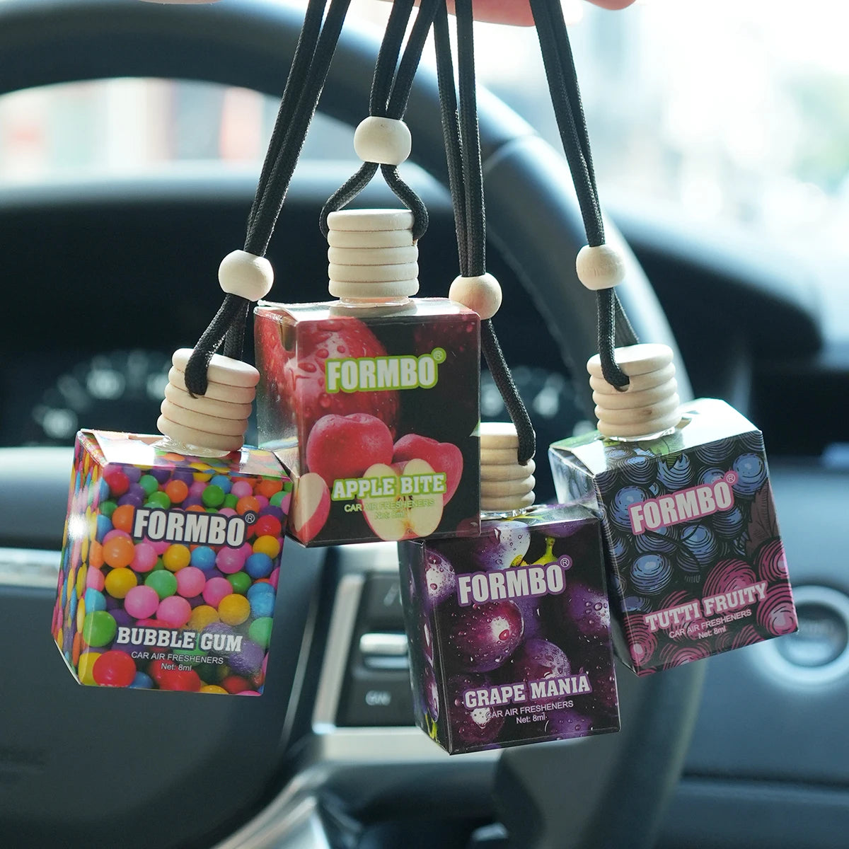 Sweet Fruit Car Perfume Lasting Light Fragrance Odor Removing Fresh Qme