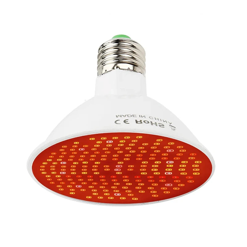 LED Red Light Therapy Bulb Lamp Clip 660nm 850nm Near Infrared Combo Qme