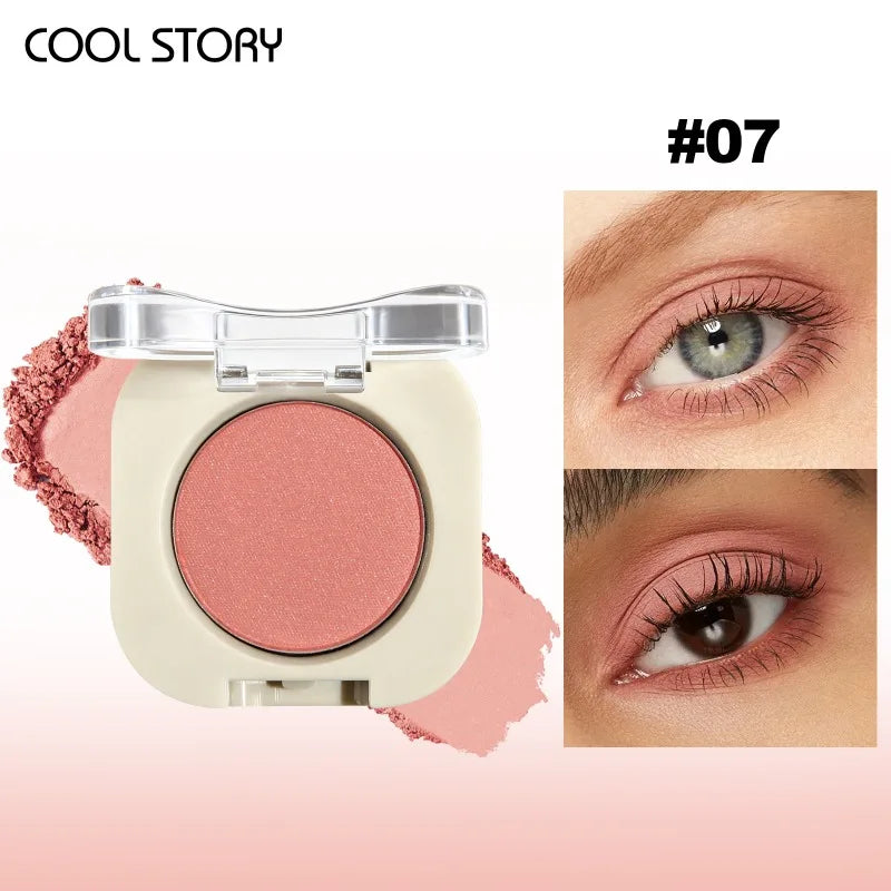 Eyeshadow Palette - Matte & Shimmer Nude Colors, Multi-Use Makeup Palette for Eyes & Face, Smooth Formula, Long Lasting Pigment Qme 07 Coral Pink