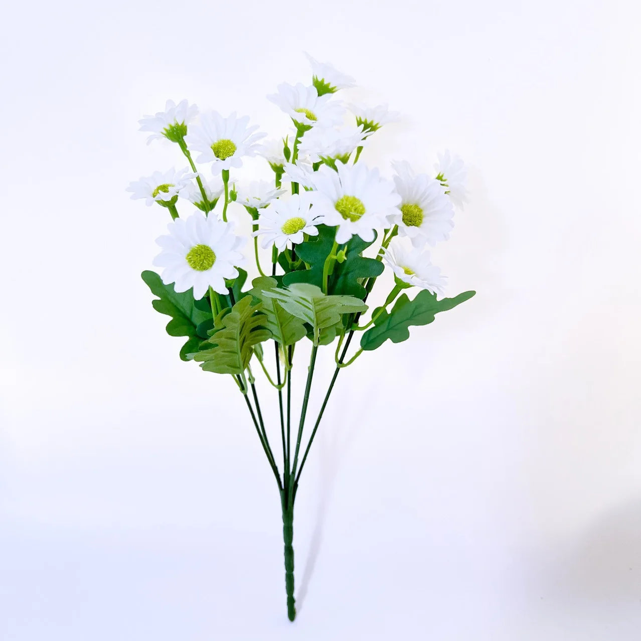21 Heads Of Sunflowers Small Daisies Bouquets Of Chamomile Wedding Decoration Materials Home Decoration DIY Artificial Flowers Qme White