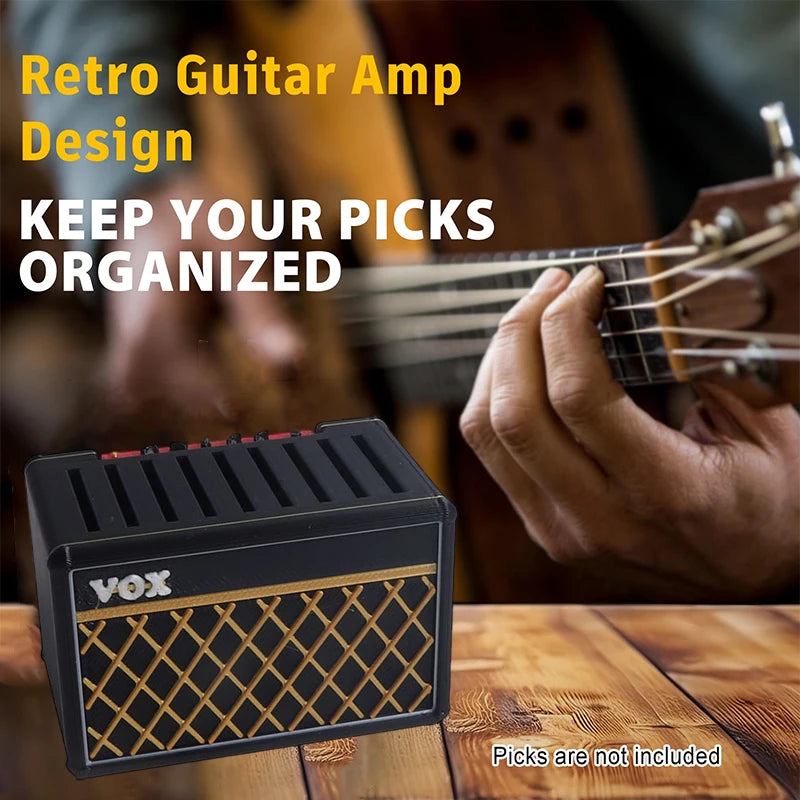 User-friendly Guitar Pick Storage Box Display Case Ideal Enthusiasts Qme