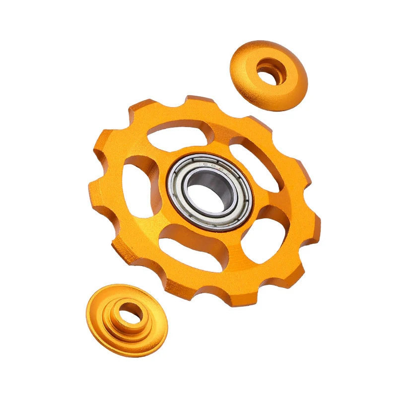 11T Bicycle Rear Derailleur Wheel Ceramic Bearing Pulley AL7075 Road Qme