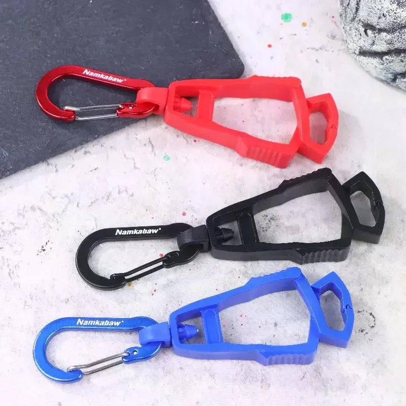 Outdoor Glove Clip Multi-purpose Anti-drop Hook Work Gloves Holder Qme