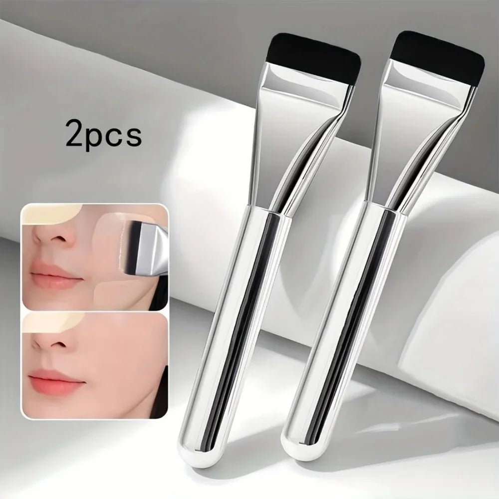 Foundation Brush Korean Makeup Brush Ultra-Thin One-Line Mask Brush Primer Concealer Blending Foundation Cream Makeup Brushes Qme