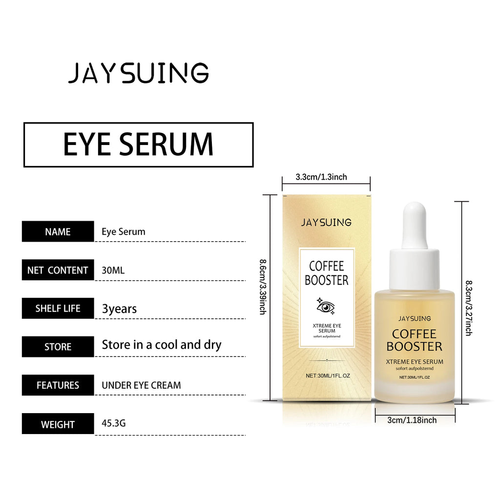 Coffee Eye Care Products Eye Cream with Roller Moisturizing Eye Mask Anti-Dark Circles Eye Serum for Puffiness Firming Hydration Qme Eye Serum
